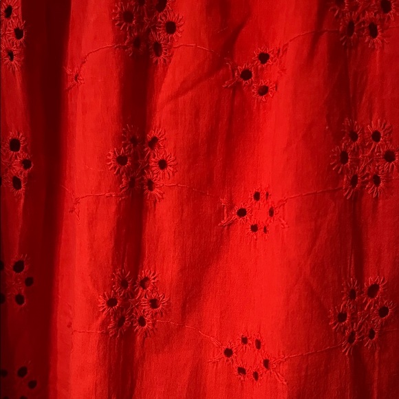 Mexx Vibrant Red Smocked Top - Picture 3 of 5